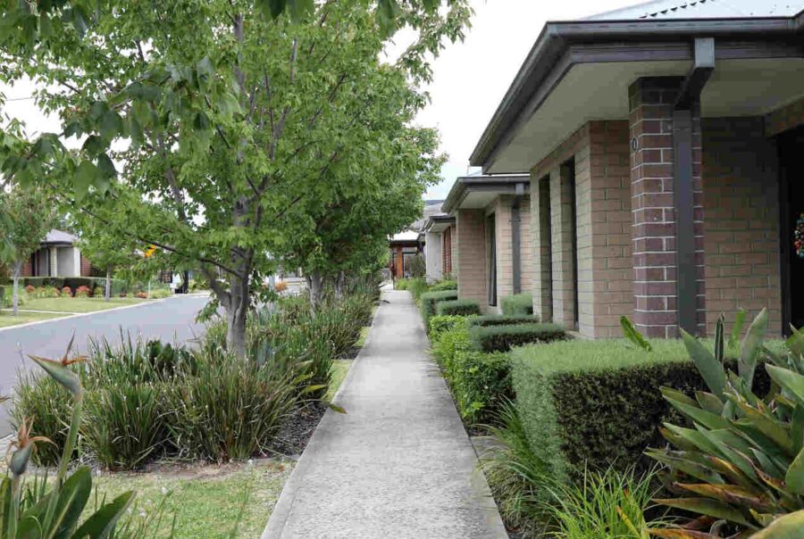 Retirement facility street